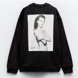 Rare Kate Moss Iconic Images/ Terry O’Neill Zara Sweatshirt/Small